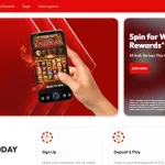 Current Virgin Games homepage promotion panel for Spin for Weekly Rewards