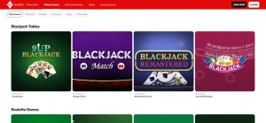 Current Virgin Games online casino navigation showing slots, casino tables, live casino, Slingo and bingo categories